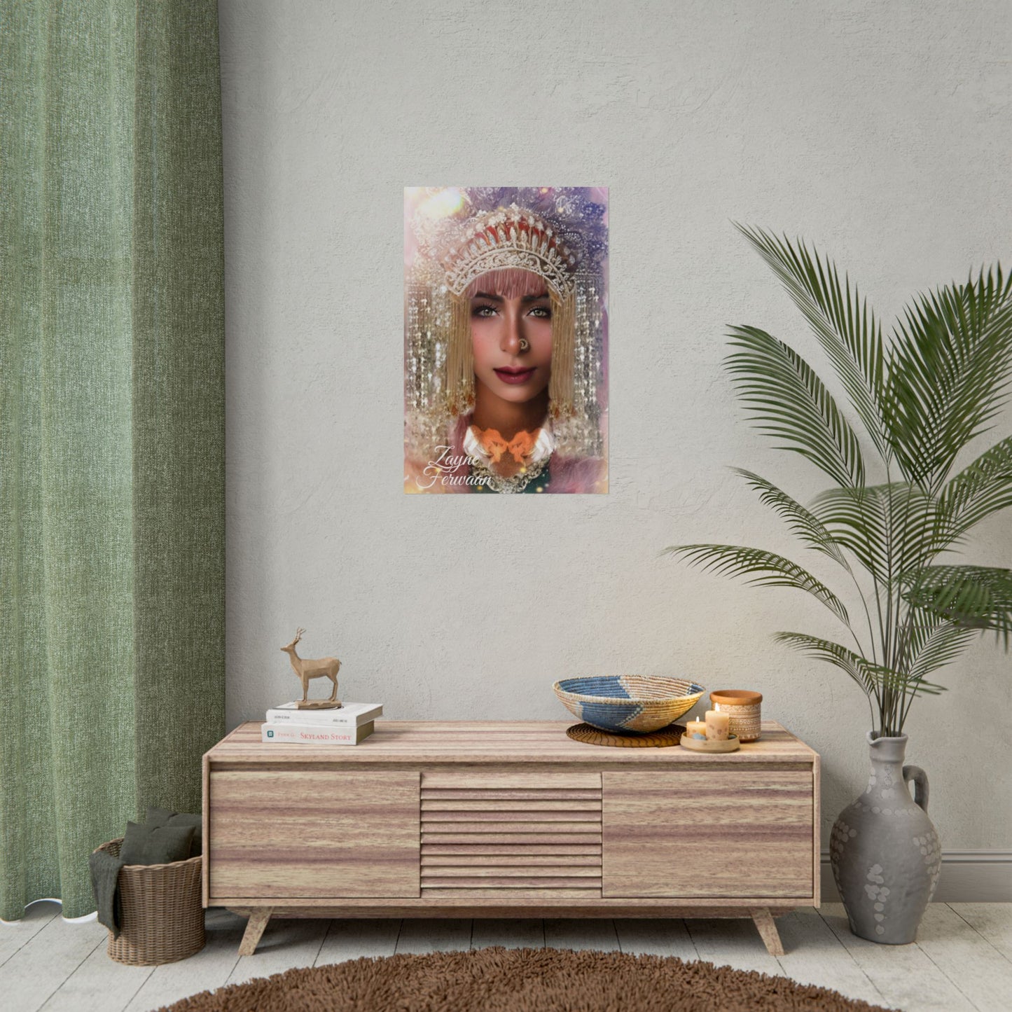 Poster Art Print - Gilded Glamour Silver Dream
