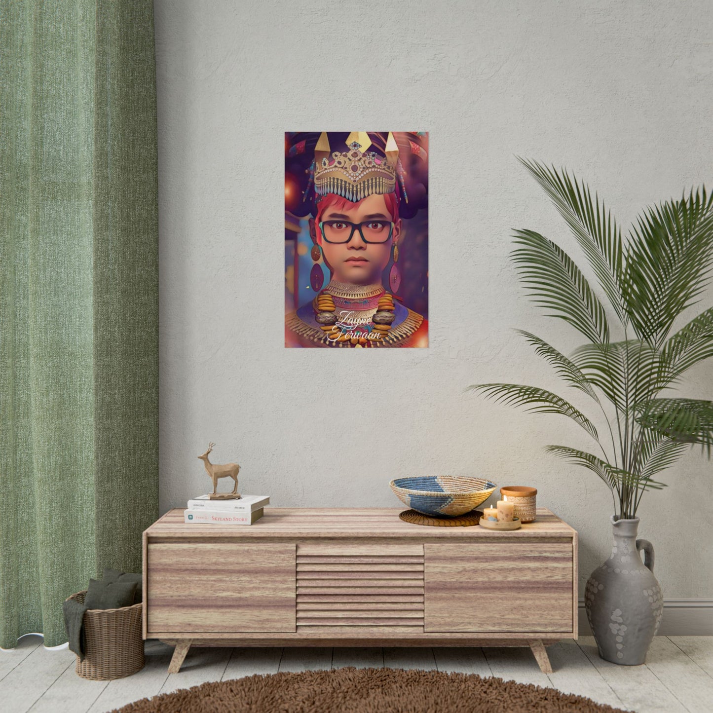 Poster Art Print - Island Ethnic Prince Festival Vibes