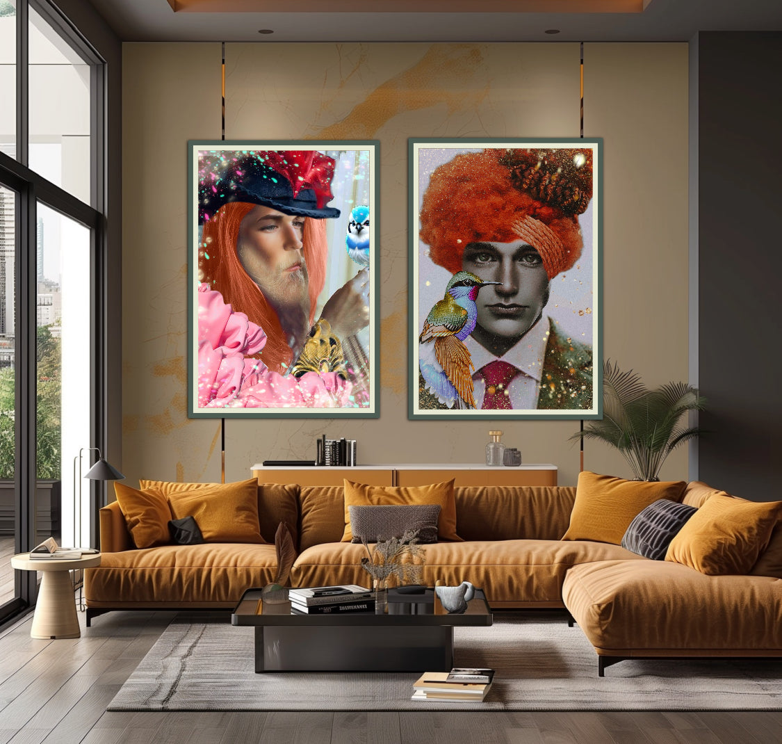 Poster Art Print - Bird Whisperer Circus Tricks Performance Showman