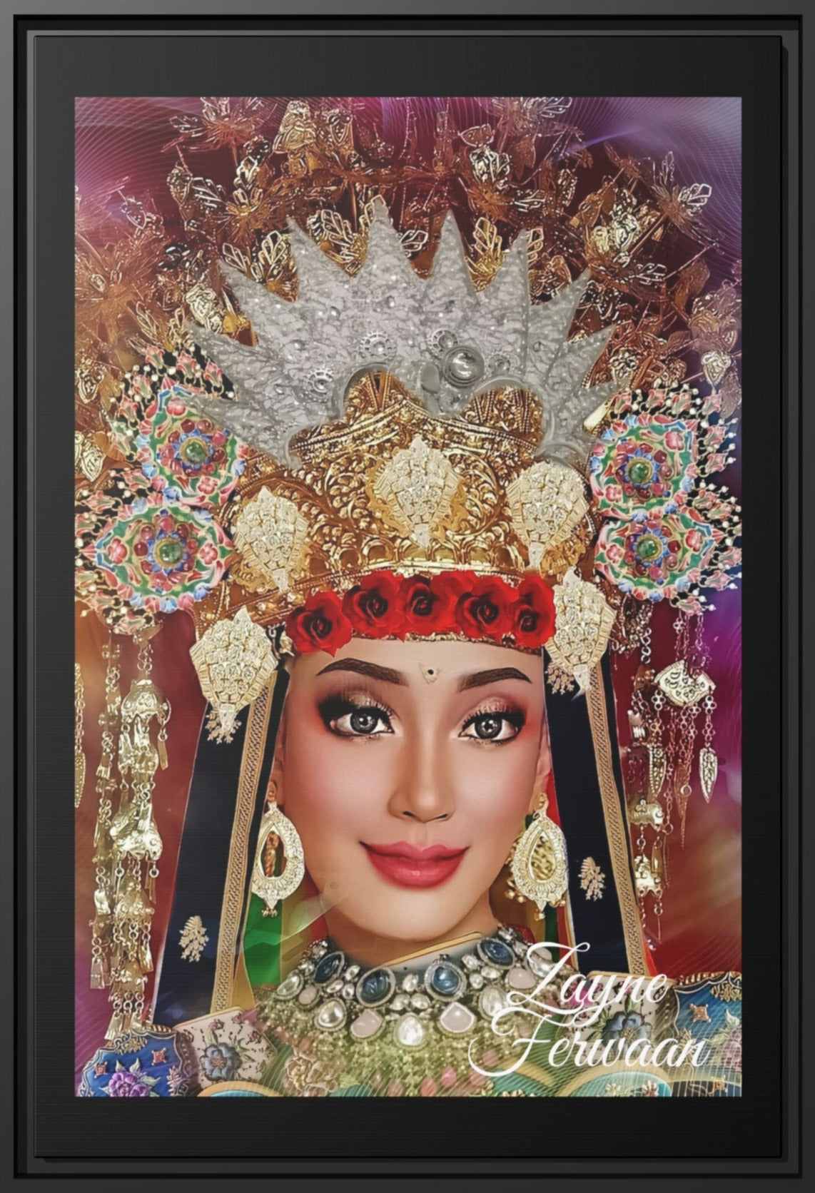 Canvas wall art Indo Bride