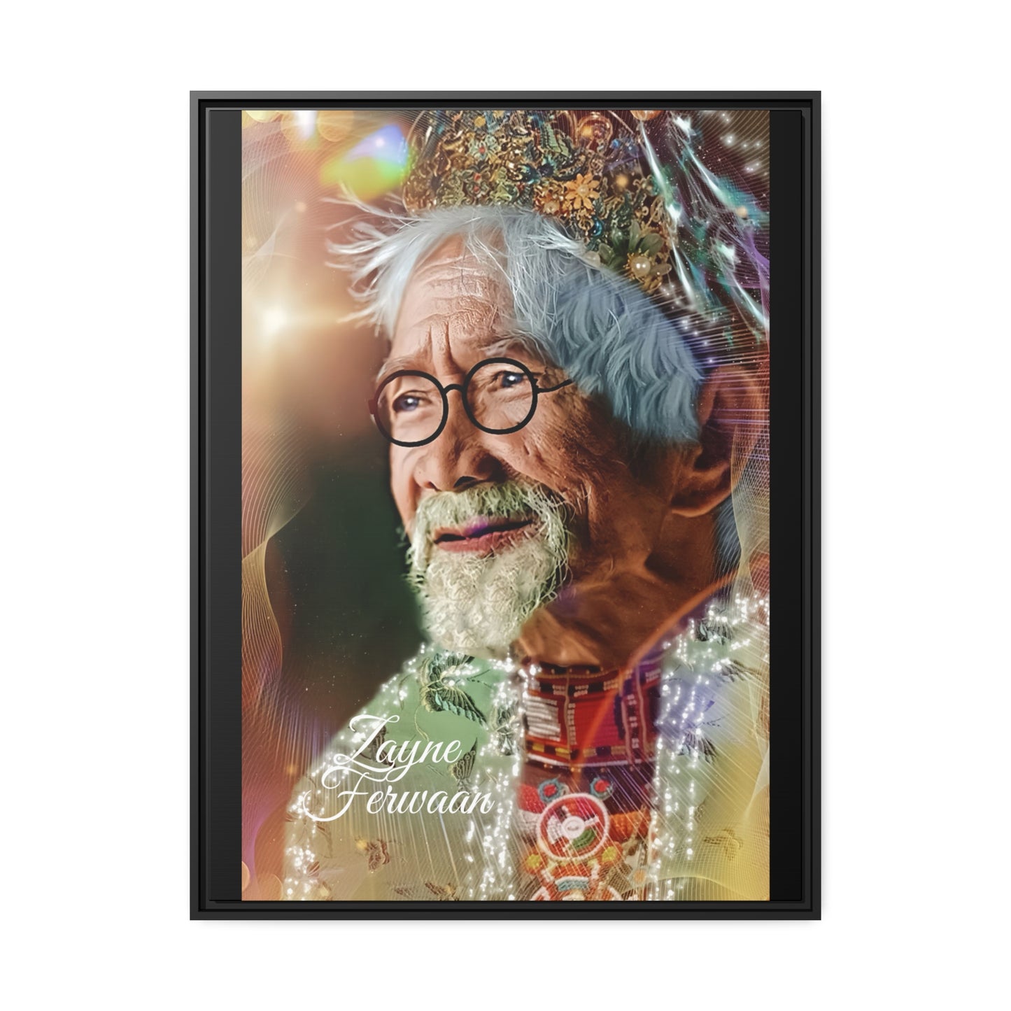 Canvas wall art print The Wise Man front view