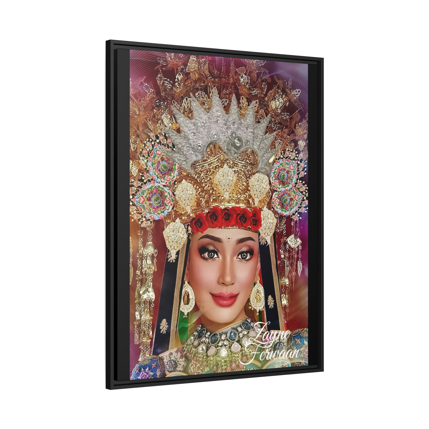 Canvas wall art Indo Bride side view 2