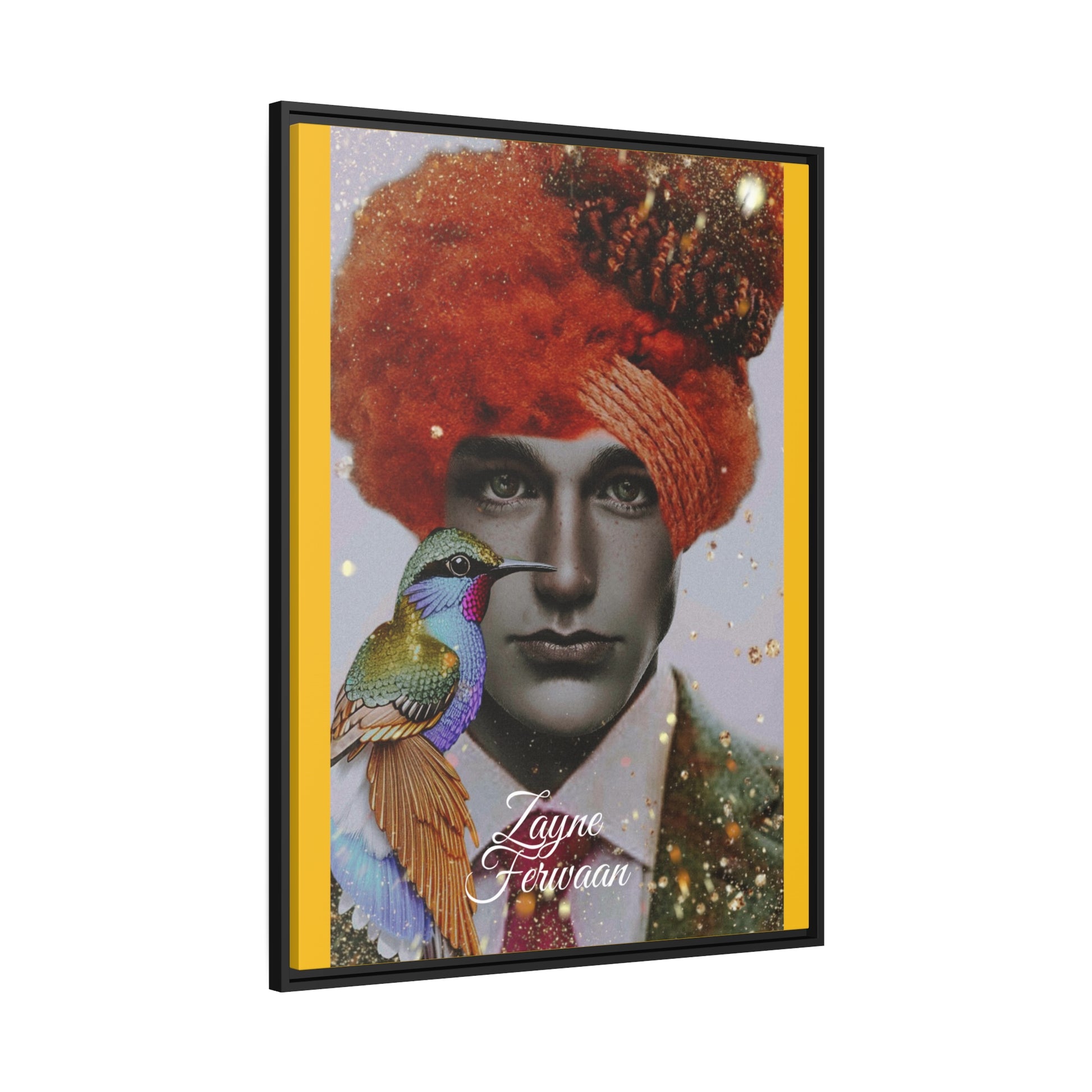 Canvas print The Bird Whisperer side view 2