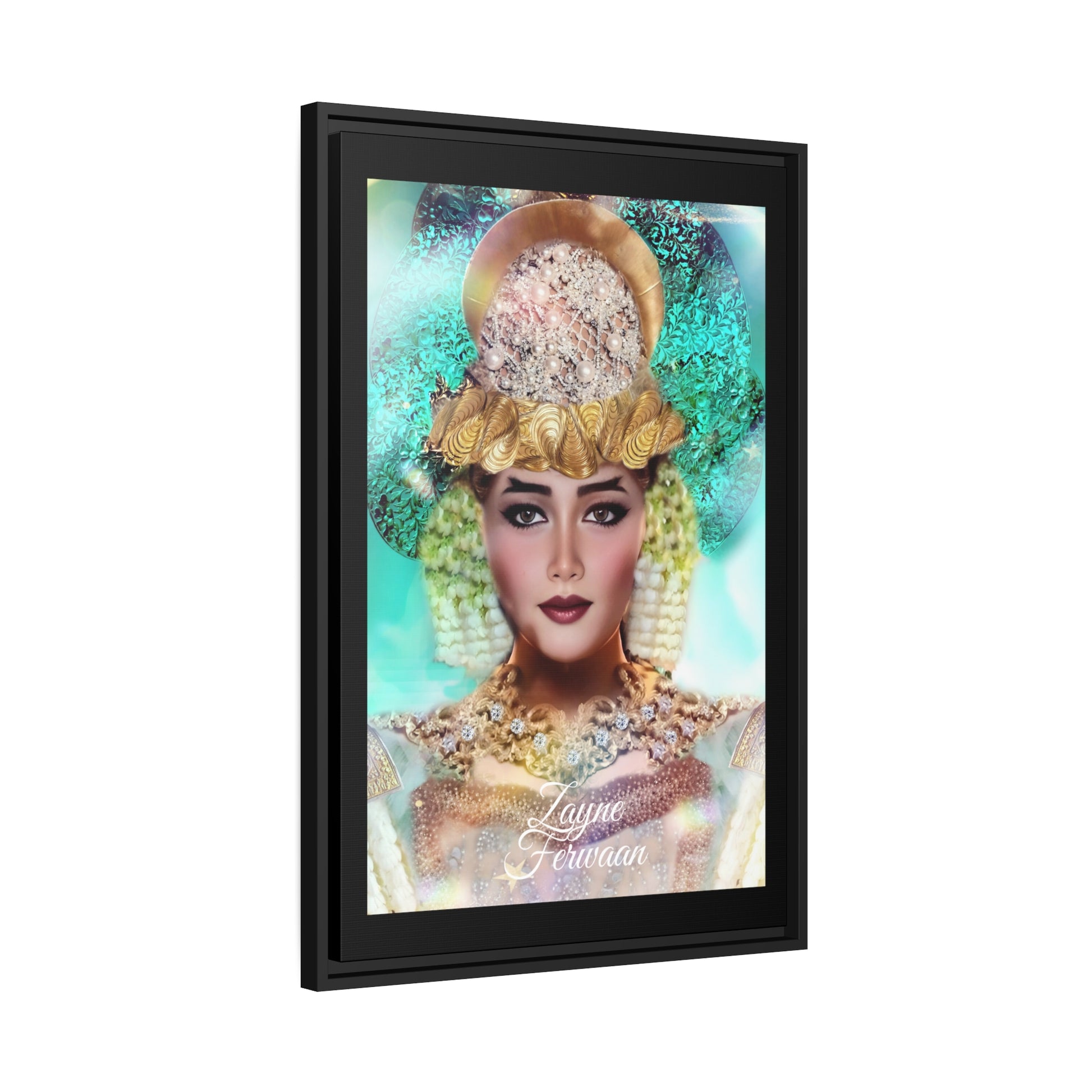 Canvas wall art Mountain Princess side view 1