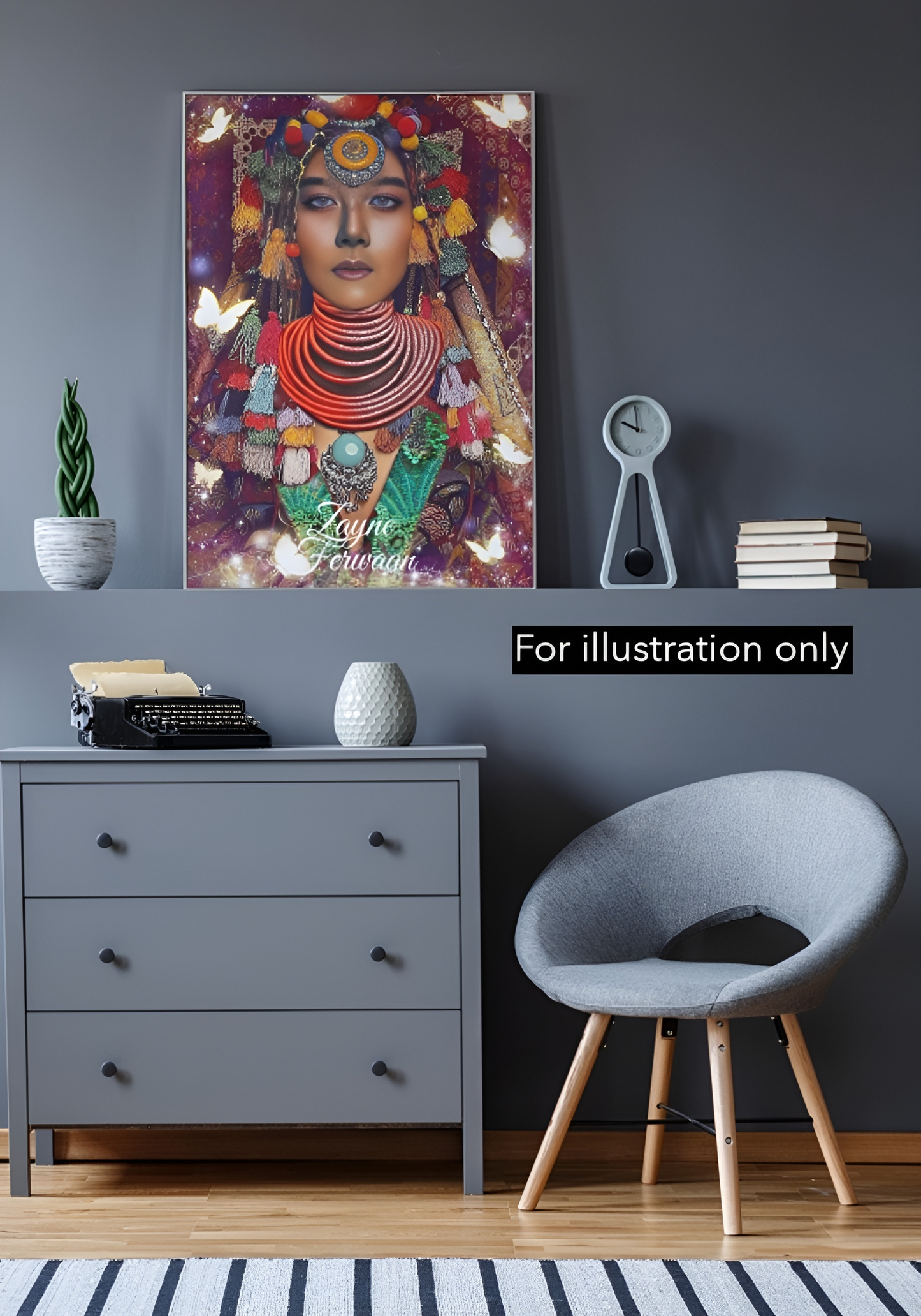 Canvas wall art Layla illustration 1