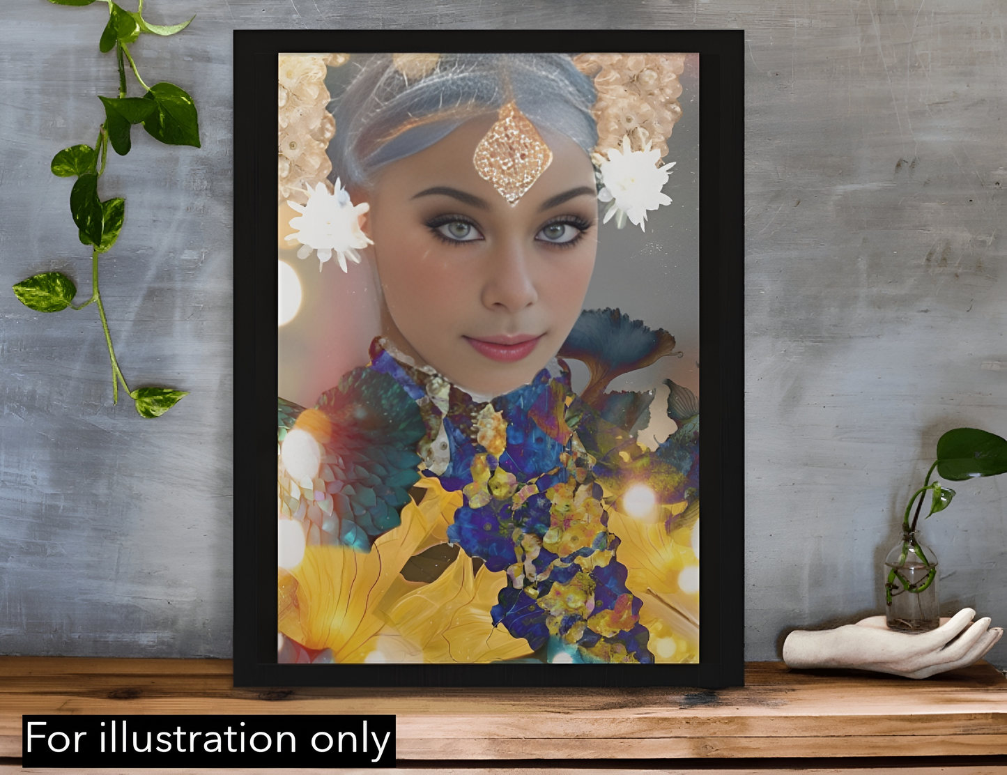 canvas wall art Nilam Sari illustration 1