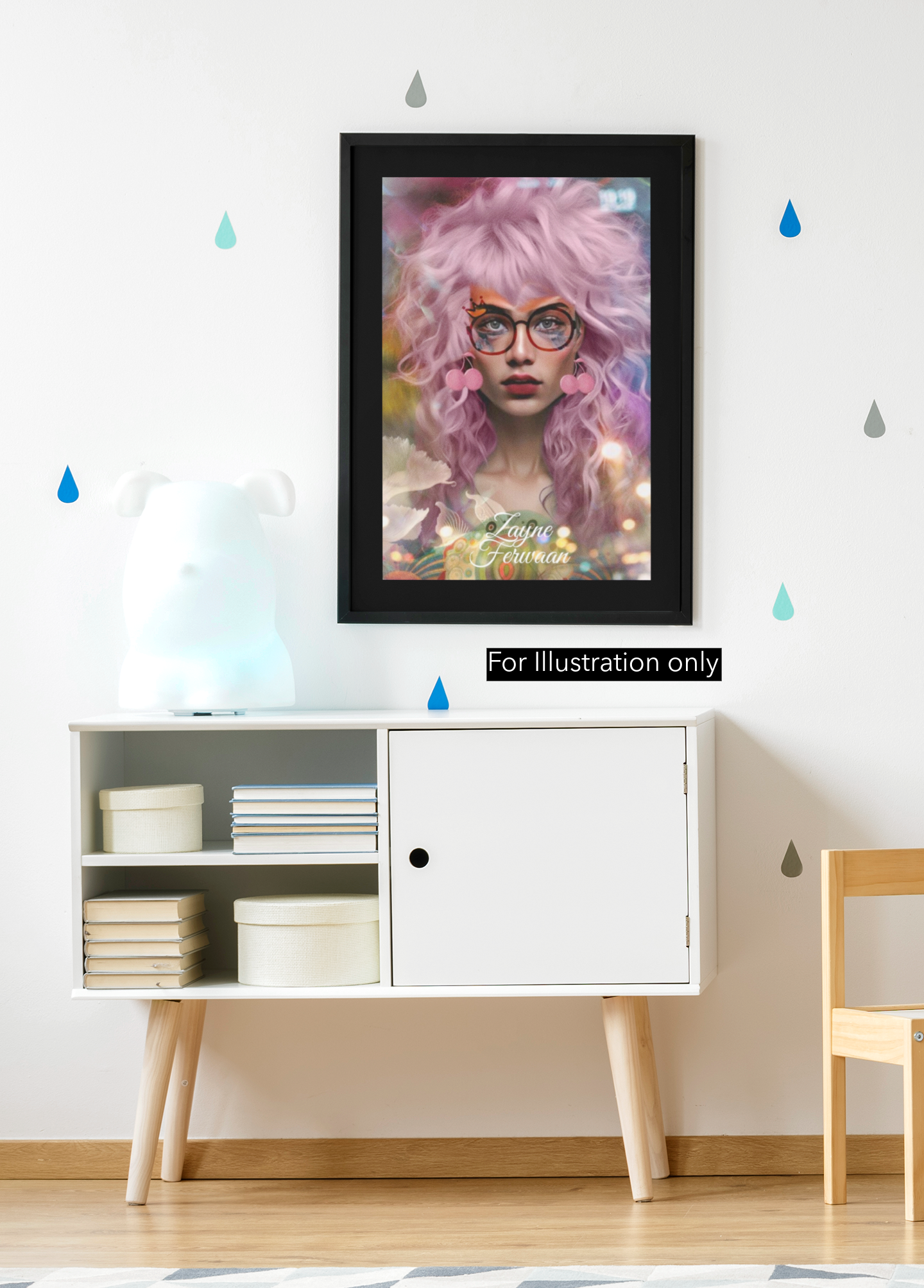 Canvas art print The New 80s illustration 2