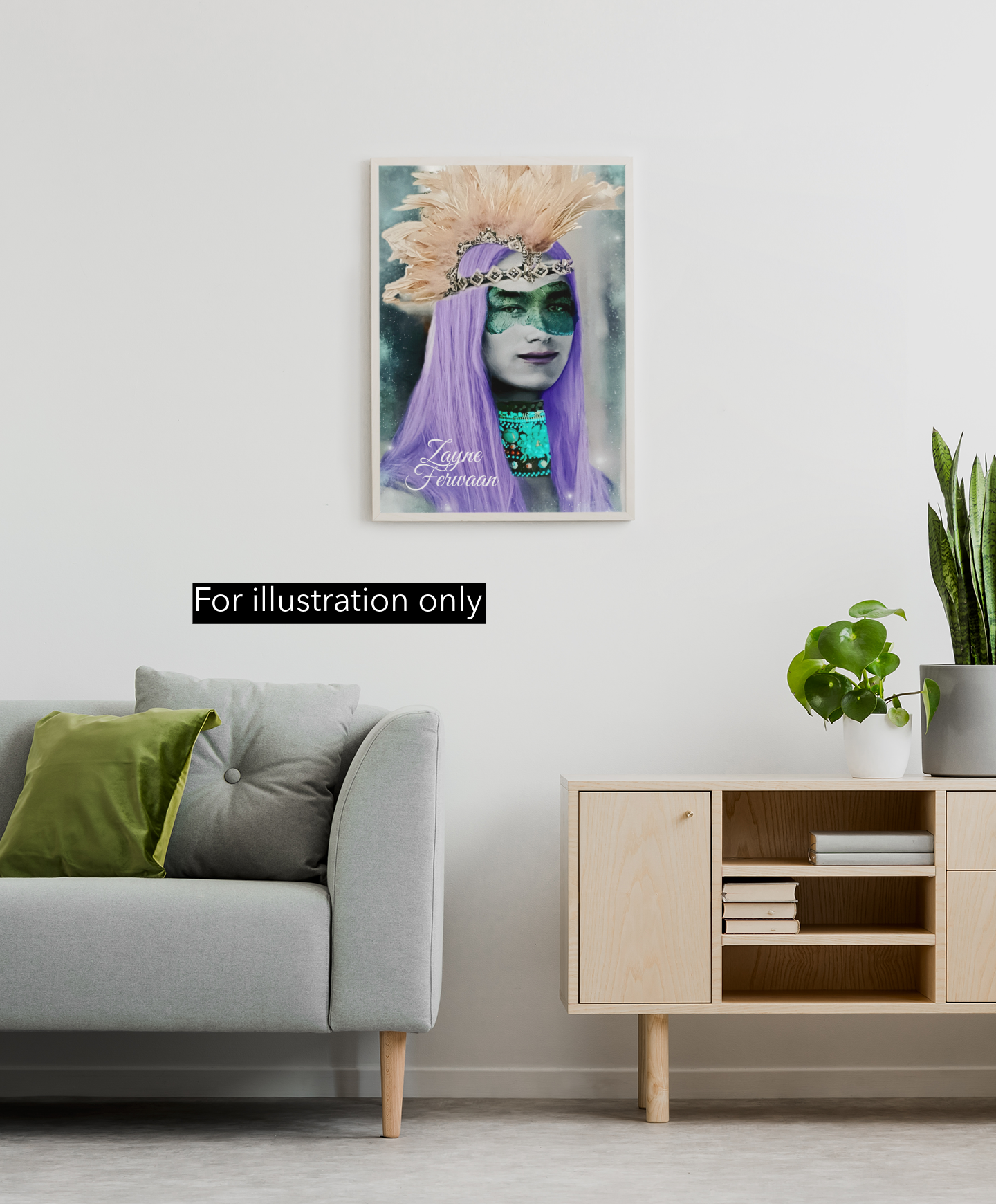 Canvas wall art Shaka Zulu Dreams illustration 1