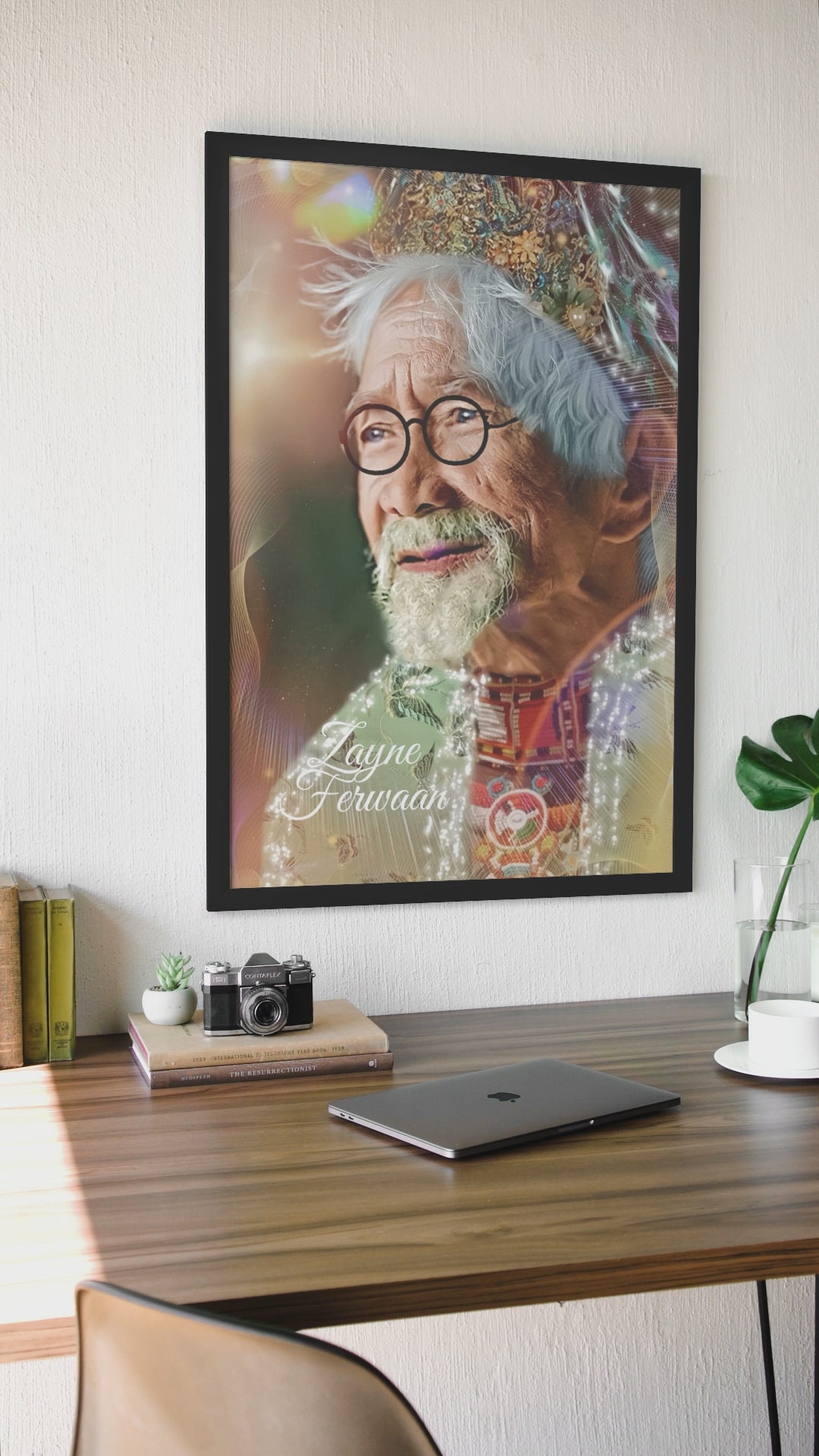 Canvas print The Wise Man video illustration